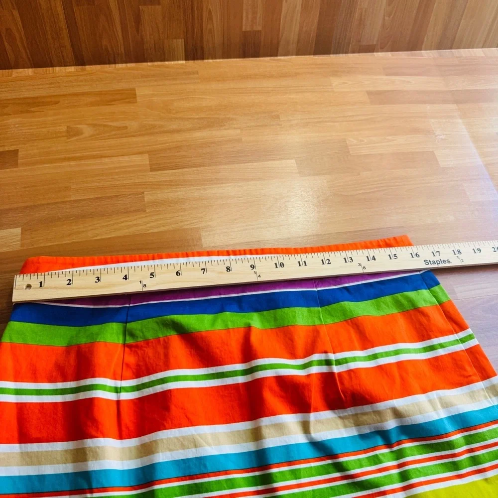 Kate spaded striped short skirt size 12 nwot